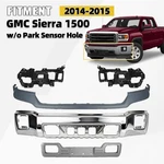 Chrome Front Bumper Cover Assembly For 2014 2015 Gmc Sierra 1500 W/o Sensor Hole. Fixed Price $608.99.