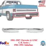 Rear Bumper Chrome Steel For 1981-1987 C/k Series 1981-1991 Suburban. Fixed Price $299.14.