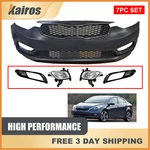 Complete Front Bumper Grille Set W/ Fog Lamp 14-16 Kia Forte Korea Built. Fixed Price $270.50.
