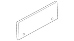 Genuine Porsche License Bracket 997-701-113-00-01C. Fixed Price $21.38.
