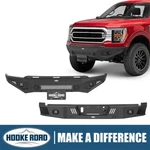 Hooke Road Sturdy Black Steel Front Bumper Rear For F-150 2021 2022 2023. Fixed Price $758.06.