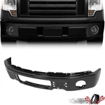 Front Black Steel Bumper Face Bar Ford F150 2009-2014 W/ Fog Light Us New. Fixed Price $102.99.