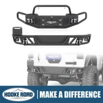 Hooke Road Tubular Front & Rear Bumper W/ Winch Plate Fit 07-18 Jeep Wrangler Jk. Fixed Price $599.99.