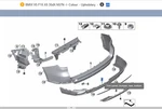 Genuine Bmw Trim Panel, Bumper, Rear, Bo 51-12-7-294-755 New. Fixed Price $218.90.