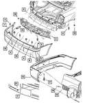 Genuine Mopar Fascia Support Bracket 4806374AA. Fixed Price $13.78.