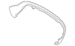 Genuine Mercedes-benz Bumper Cover 156-885-03-25. Fixed Price $192.00.