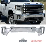Chrome Front Bumper For 2020-2023 Gmc Sierra 2500 Hd 3500 W/ Sensor Holes. Fixed Price $194.00.