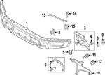 Genuine Ford Bumper Face Bar Bracket ML3Z-17C887-B. Fixed Price $140.89.