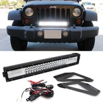 Flood/spot Beam Led Light Bar W/front Grill Mounts, Wire For 07-17 Jeep Wrangler. Fixed Price $88.09.