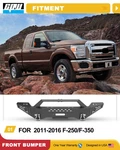 Front Bumper Fits 2011-2016 Ford F250 F350 Super Duty Winch Plate & Pod Lights. Fixed Price $709.99.