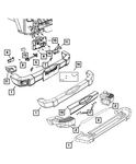 Genuine Mopar Rear Bumper Bracket Right 55397116AB. Fixed Price $48.51.