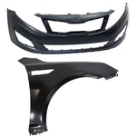 Bumper Cover Kit For 2014-15 Kia Optima With Front Right Fender Us Built Vehicle. Fixed Price $185.65.