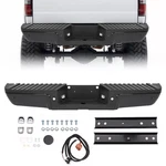 Black Steel Rear Step Bumper 2008-2016 Ford F-250 F-350 F-450 W/sensor Holes. Fixed Price $160.50.