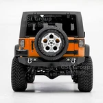 Rock Crawler Rear BUMPER+2X Led LIGHT+2" Hitch+drings Fit 07-18 Jeep Jk Wrangler. Fixed Price $369.80.