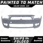 New Painted *A31 Apex Silver* Front Bumper Cover For 2008-2015 Mitsubishi Lancer. Fixed Price $430.99.