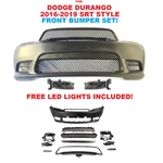 For Dodge Durango 2016-2020 Srt Style Front Bumper Cover Kit With Led Fog Lamps. Fixed Price $689.00.