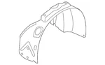 Genuine Audi Fender Splash Shield 4F0-821-133-H. Fixed Price $297.60.