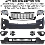 Front Bumper Cover Grille Assembly Kit For 2011-2013 Jeep Grand Cherokee. Fixed Price $650.99.