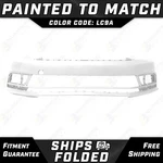 New Painted *LC9A White* Front Bumper Cover For 2015-2018 Volkswagen Jetta 15-18. Fixed Price $390.99.