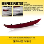Fits For Vw Jetta 2019-2021 Left Side Rear Bumper Reflector Light Brake Lamp Us. Fixed Price $13.09.