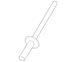 Oem New Ford Bumper Cover Rivet -W710339-S300. Fixed Price $13.76.