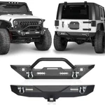 Steel Front & Rear Bumper W/ D-rings Led Light For Jeep Wrangler Jk 2007-2018. Fixed Price $209.99.