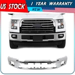 Front 15-17 Ford F150 Pickup Bumper Chrome Steel Face Bar W/ Fog Light Holes. Fixed Price $289.20.