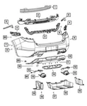 Genuine Mopar 2013-2016 Dodge Dart Rear Upper Bumper Fascia 68172075AA. Fixed Price $626.39.