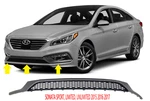 Front Bumper Face Bar Lower Lip Molding Gray Grille Mustache For 2015-17 Sonata. Fixed Price $156.61.