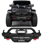 Vijay For 2020-2025 Jeep Gladiator Jt Steel Front Bumper With Lights & D-ring. Fixed Price $349.99.