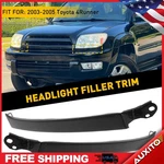 Front Headlight Grille Trim Bumper Filler Panels For Toyota 03-05 Set 4RUNNER. Fixed Price $16.14.