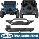 Hooke Road Front Rear Bumper W/ 2X Led Lights For Jeep Wrangler 1987-2006 Yj Tj. Fixed Price $259.99.