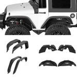 Fit Jeep Wrangler Jk 2007-2018 Front & Rear Fender Flares Or Inner Guards. Fixed Price $549.09.