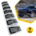 Front Hood Grille For Insert 2019-22 Jeep Cherokee W/chrome Trims Honeycomb Mesh. Fixed Price $59.99.