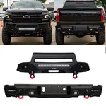 Vijay Steel Front Bumper And Rear Fits 2019-2022 Chevrolet Silverado 1500. Fixed Price $1039.00.
