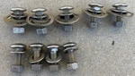Galaxie 500 Xl Front Bumper Bracket Nuts Bolts Round Head Washers 1963 Oem. Fixed Price $125.00.