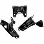 1969 Chevy Chevelle Rear Bumper Brackets 3 Pcs Set Black Painted Steel New Dii. Fixed Price $197.95.