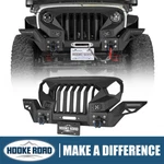 Hooke Road Fit 07-18 Jeep Wrangler Jk Mad Max Grill Front Bumper Bar W/ Wings. Fixed Price $669.88.