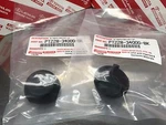 Pair 2000-06 Toyota Tundra Rear Bumper Dome Bolt Covers Genuine PT228-34000-BK. Fixed Price $13.50.