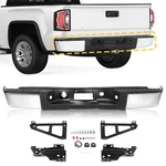 Complete- Chrome Rear Bumper For 2007-2013 Chevy Silverado Gmc Sierra 1500 Truck. Fixed Price $167.53.
