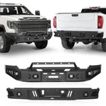 Front + Rear Bumper Fit 2020-2023 Gmc Sierra 2500HD 3500HD W/winch Plate & Light. Fixed Price $839.46.