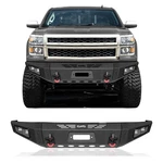 Vijay Fits 2014-2015 Chevrolet Silverado 1500 Steel Front Bumper With D-rings. Fixed Price $639.00.