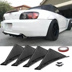 Rear Bumper Diffuser Lip Splitter Shark Fins Spoiler For Honda Civic Del Sol Si. Fixed Price $14.08.
