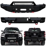 Vijay For 2019-2024 Ram 1500 Steel Front Rear Bumper W/ D-rings And Lights. Fixed Price $459.89.