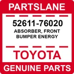 52611-76020 Toyota Oem Genuine Absorber, Front Bumper Energy. Fixed Price $51.50.