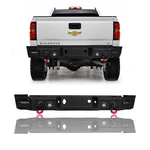 Luywte For 2007-2010 Chevy Silverado 2500/3500 Steel Rear Bumper With Led Lights. Fixed Price $579.99.