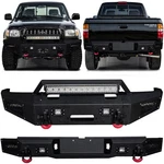 Vijay For 1995-2004 Tacoma Black Front Rear Bumper With Led Lights And D-ring. Fixed Price $669.89.