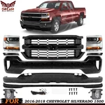 Front Bumper Paintable & Headlights Kit For 2016-2018 Chevrolet Silverado 1500. Fixed Price $926.00.
