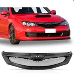 Carbon Black Front Bumper Grille For 2008-2011 Subaru Impreza Wrx Sti Mesh. Fixed Price $180.00.