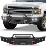 For 2014-2015 Chevy Silverado 1500 Steel Front Bumper W/winch Plate &sensor Hole. Fixed Price $455.00.